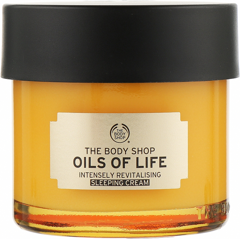 Нічний відновлювальний крем для обличчя - The Body Shop Oils of Life Sleeping Cream — фото N1