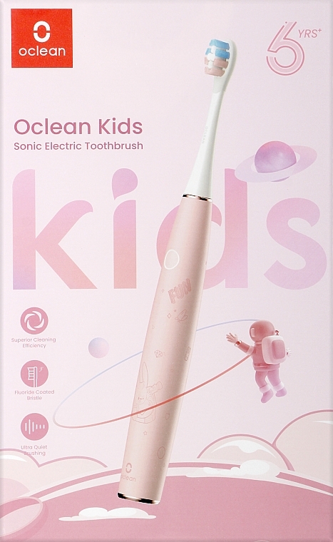 Електрична зубна щітка Oclean Kids Pink, 2 насадки - Oclean Kids Electric Toothbrush Pink — фото N3