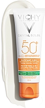 Солнцезащитный матирующий крем 3-в-1 для жирной, проблемной кожи, spf50+ - Vichy Capital Soleil Mattifying 3-in-1 — фото N6