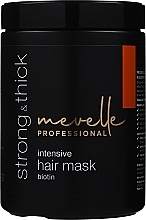 Духи, Парфюмерия, косметика Укрепляющая маска для волос - Mevelle Strong & Thick Intensive Hair Mask Biotin