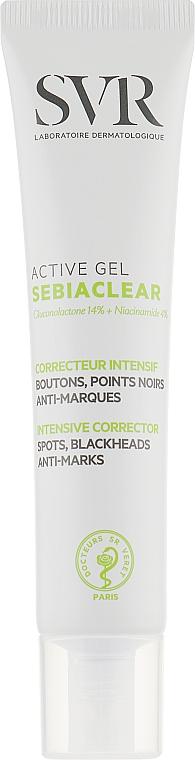 Гель для устранения дефектов проблемной кожи - SVR Sebiaclear Active Gel Spots Blackheads Anti-Marks Intensive Cottecror