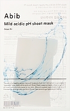 Зміцнювальна й зволожувальна маска - Abib Mild Acidic pH Sheet Mask Aqua Fit — фото N1