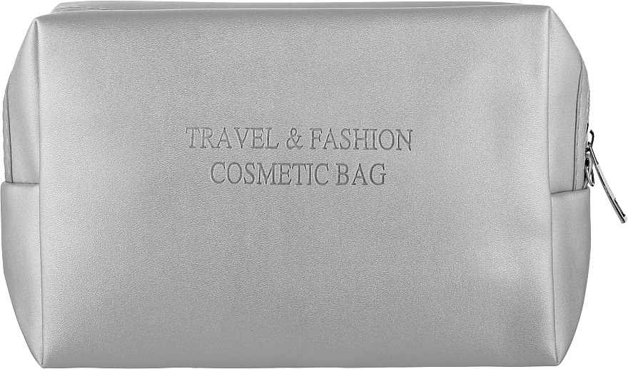 Косметичка CS1134S, срібло - Cosmo Shop Travel & Fashion Cosmetic Bag — фото N1