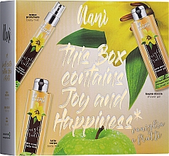 Парфумерія, косметика Набір - Nani Vanilla & Fruits Gift Set (b/mist/75ml + b/milk/250ml + sh/gel/250ml)