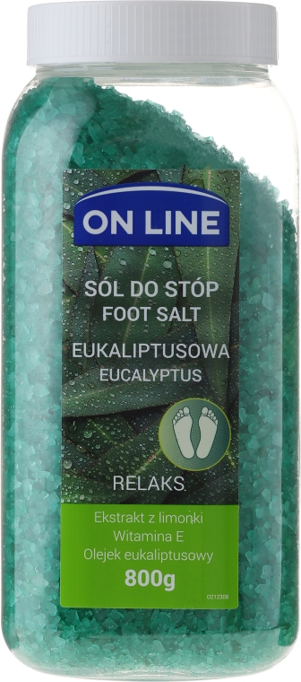 Расслабляющая соль для ног - On Line Eucaliptus Foot Salt — фото N3