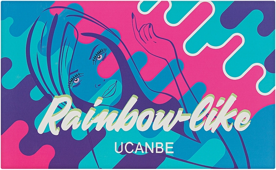 Палетка тіней для повік, 32 відтінки - Ucanbe Rainbow-Like Eyeshadow Palette — фото N1