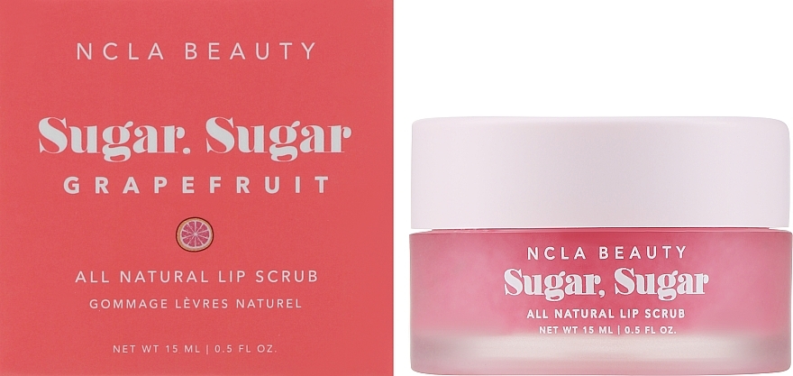 Скраб для губ "Рожевий грейпфрут" - NCLA Beauty Sugar, Sugar Pink Grapefruit Lip Scrub — фото N2