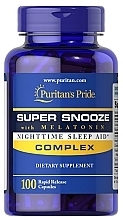 Пищевая добавка "Комплекс суперсон с мелатонином" - Puritan's Pride Super Snooze With Melatonin — фото N1
