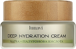 Парфумерія, косметика Зволожуючий крем "Deep Hydration" з матчею та гіалуроновою кислотою - Lunavi Matcha Cream