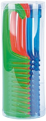 Набір гребінців для волосся з гачком, 12 шт - Bifull Professional Bottle Combs Hook Shower — фото N1