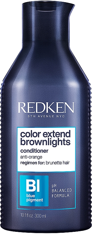 Кондиціонер для нейтралізації небажаних тонів натурального або забарвленого волосся відтінків брюнет - Redken Color Extend Brownlights Conditioner — фото N1