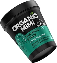 Шампунь-скраб для об'єму волосся «Морська сіль та шовковиця» - Organic Mimi Shampoo Scrub Super Volume Sea Salt & Mulberry — фото N1