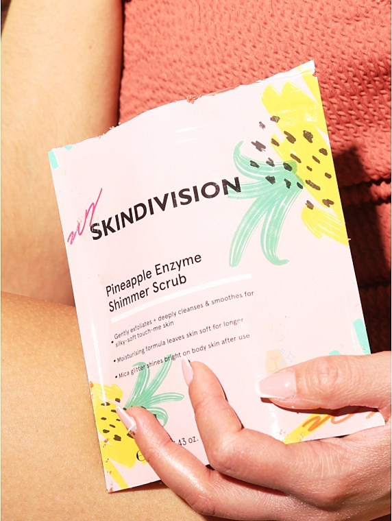 Ананасовый скраб для тела - SkinDivision Pineapple Enzyme Shimmer Scrub — фото N3