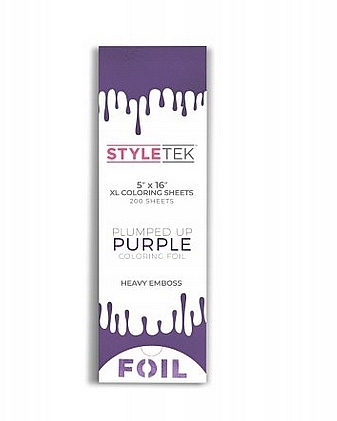 Фольга для волос, 5x16, фиолетовая, 200 штук - StyleTek — фото N1