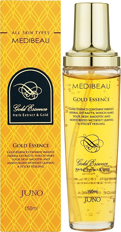 Омолаживающая эссенция для лица с золотом и растительными экстрактами - Medibeau Gold Essence — фото N2
