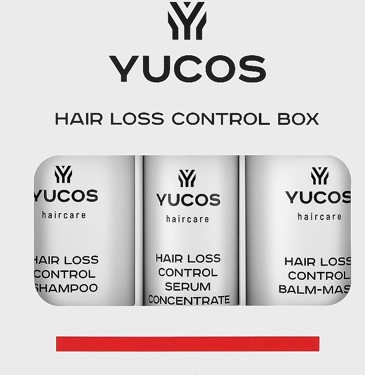 Набор - Yucos Hair Loss Control (shm/250ml + balm/mask/250ml + serum/100ml) — фото N2