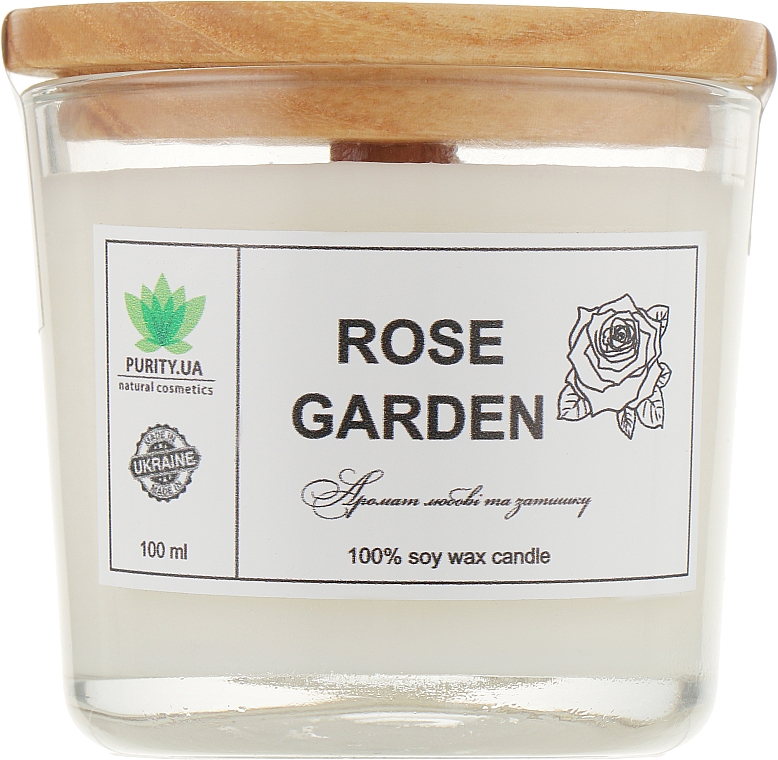 Аромасвеча "Rose Garden", в стакане - Purity Candle — фото N1