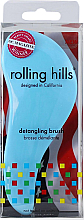 Духи, Парфюмерия, косметика Щётка для волос, голубая - Rolling Hills Detangling Brush Travel Size Sky Blue