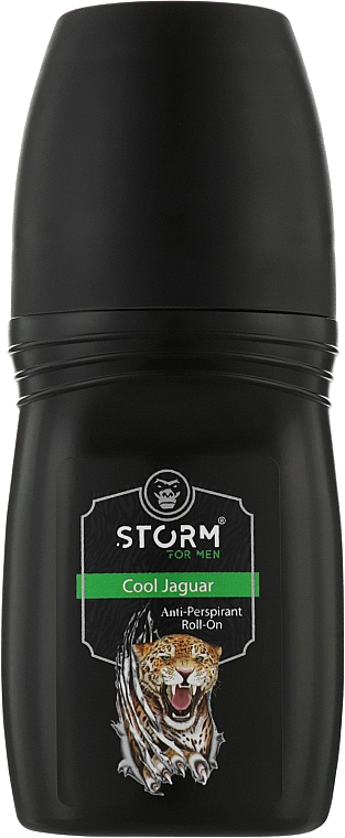 Дезодорант роликовый - Storm For Men Cool Jaguar Anti-Perspirant Roll-On — фото N1