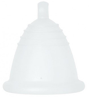 Менструальна чаша з кулькою, розмір L, прозора - MeLuna Sport Shorty Menstrual Cup Ball — фото N1