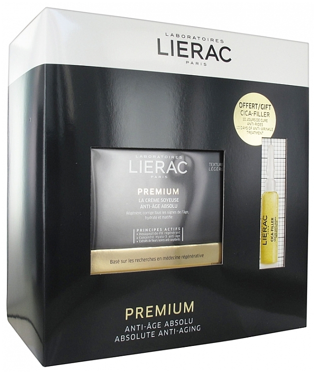 Набор - Lierac Premium Anti-Ageing (serum/10ml + cr/50ml) — фото N1
