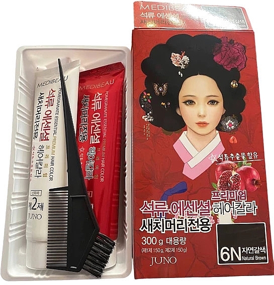 Краска для волос - Juno Medibeau Pomegranate Essential Hair Color — фото N1
