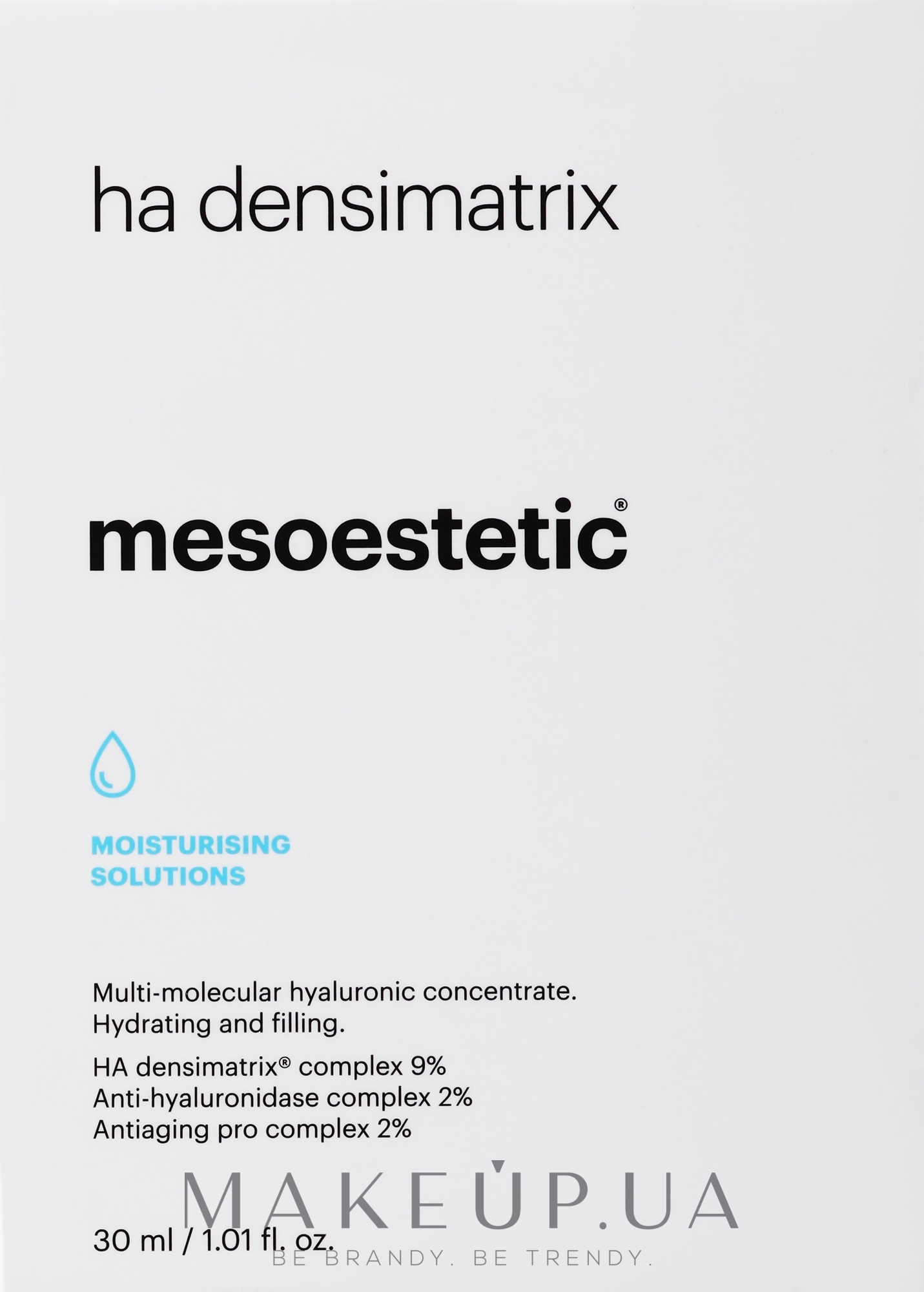 Інтенсивна мультимолекулярна омолоджувальна сироватка - Mesoestetic Home Performance HA Densimatrix — фото 30ml