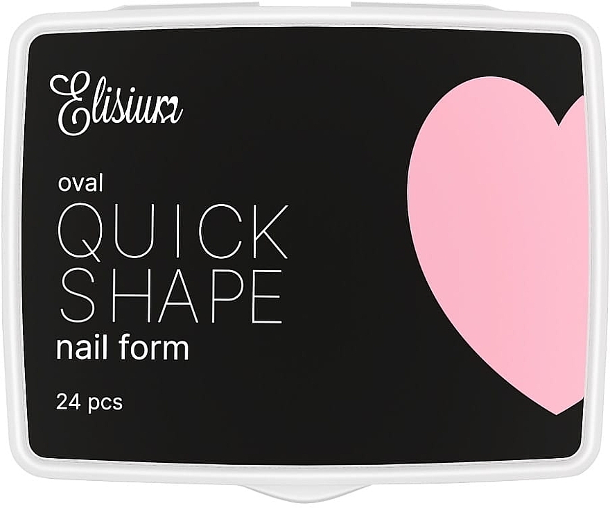 Багаторазові верхні форми, тіпси "Овал" - Elisium Quick Shape Nail Form Mini Oval — фото N1