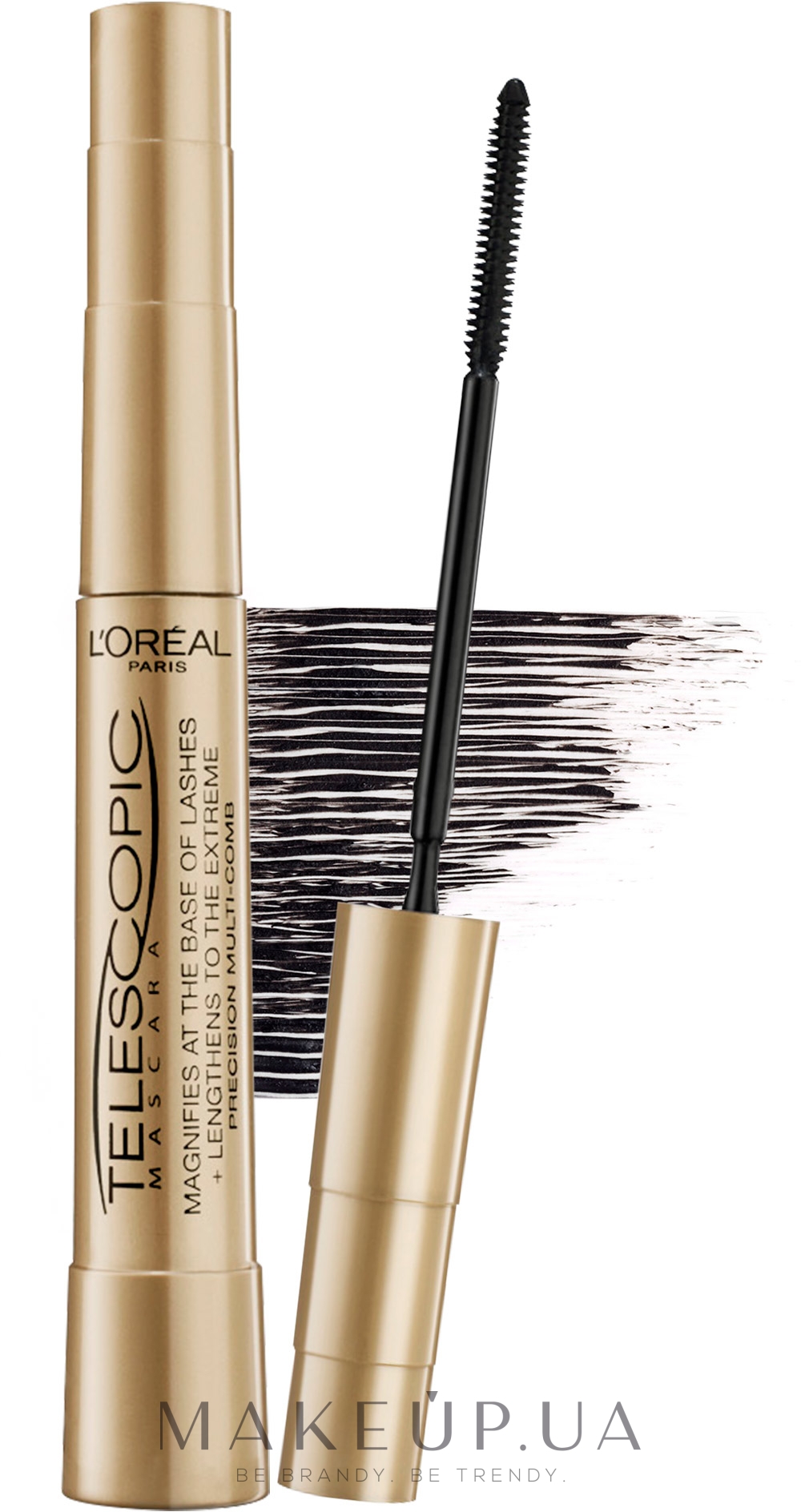 Тушь для ресниц `LOREAL` TELESCOPIC (черная) удлиняющая