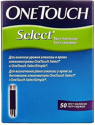 Тест-полоски для измерения уровня глюкозы - One Touch Select — фото N1