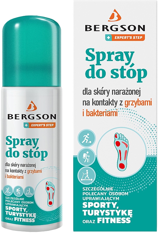 Захисний спрей для ніг від грибка й бактерій - Bergson Foot Spray — фото N1
