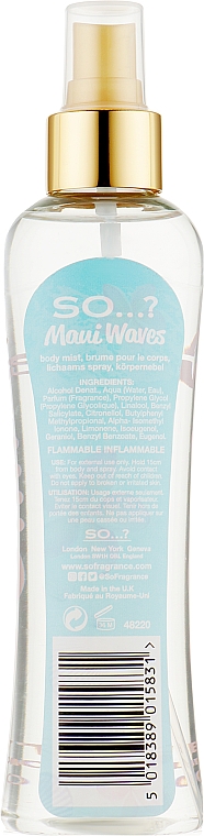 Спрей для тіла - So…? Maui Waves Body Mist — фото N2