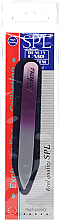 Парфумерія, косметика Пилочка кришталева у шкіряному чохлі 99-1052, фіолетова, 105 мм - SPL