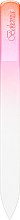 Духи, Парфюмерия, косметика Пилочка хрустальная в чехле из кожи 99-1352, 135мм, красно-розовая - SPL