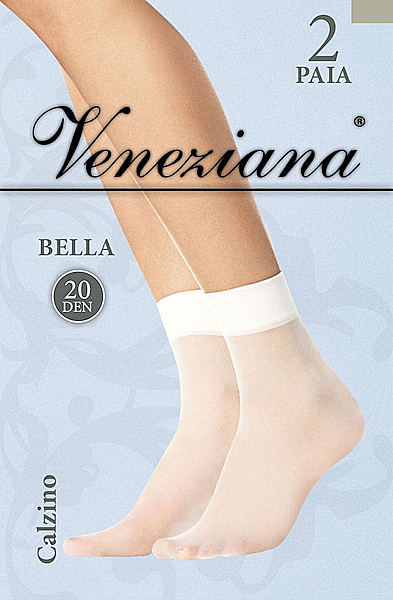 Шкарпетки жіночі "Bella" 20 Den, argento - Veneziana — фото N1