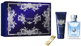 Парфумерія, косметика Versace Versace pour Homme - Набір (edt 100ml + sh 100ml + money clip)