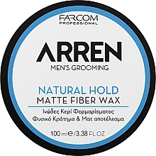 Воск для укладки волос - Arren Men's Grooming Matte Fiber Wax Natural Hold  — фото N1