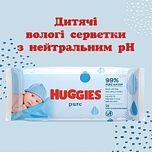 Детские влажные салфетки Pure, 3х56шт - Huggies  — фото N3