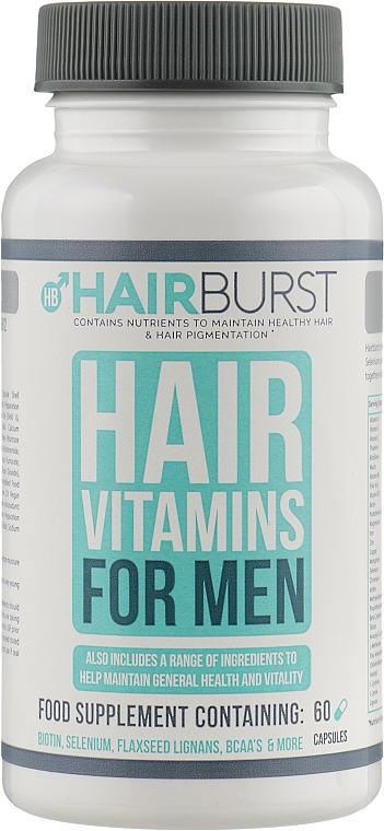 Витамины для роста и укрепления волос для мужчин - Hairburst For Men Hair Vitamins — фото N1