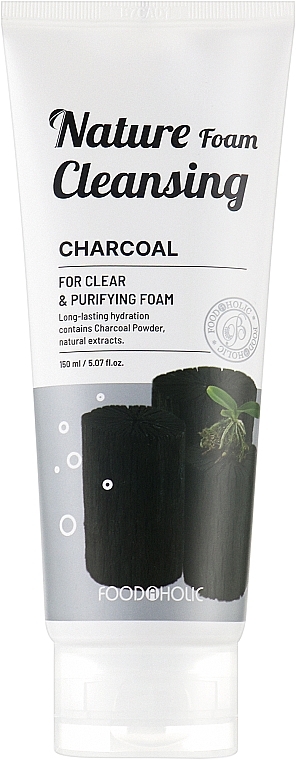 Пінка для вмивання з деревним вугіллям - Food a Holic Nature Foam Cleansing Charcoal — фото N1