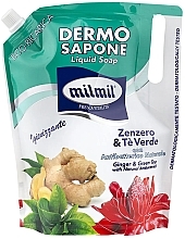 Духи, Парфюмерия, косметика Жидкое мыло для рук - Mil Mil Liquid Soap Ginger + Green Tea (запасной блок)