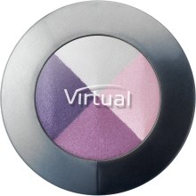 Духи, Парфюмерия, косметика Тени для век c цитрином - Virtual Quattro Eyeshadow