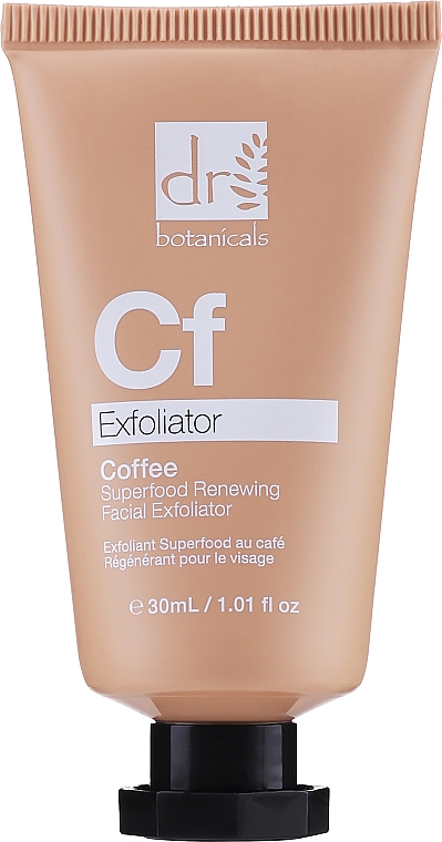 Скраб для обличчя "Кавовий" - Dr. Botanicals Coffee Superfood Renewing Facial Exfoliator — фото N1