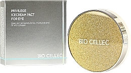 Омолоджувальний засіб для очей з колагеном у кушоні, кришечка золотого кольору - Bio Cellec Privilege IceCream Pact For Eye — фото N2