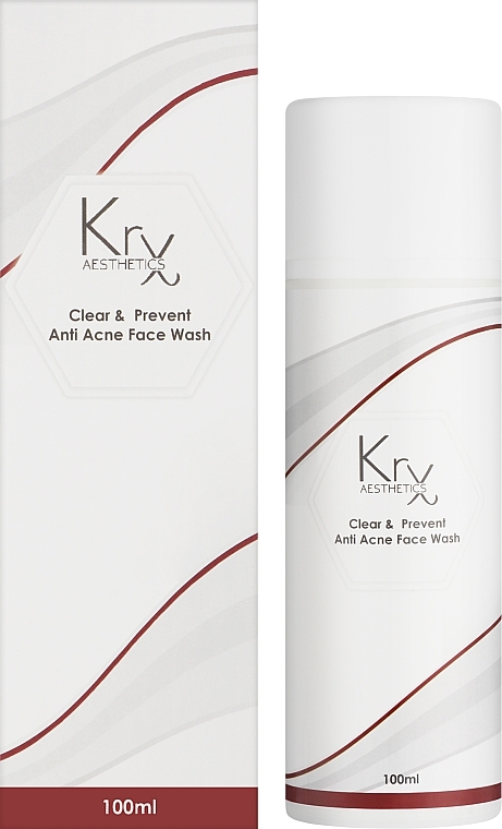Очищаючий бактерицидний гель з 2% саліциловою кислотою та церамідами - KRX Aesthetics Anti Acne Face Wash — фото N2