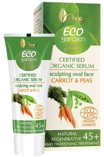 Сироватка з екстрактом моркви і горошку - Ava Laboratorium Eco Garden Certified Organic Carrot & Peas Serum — фото N1