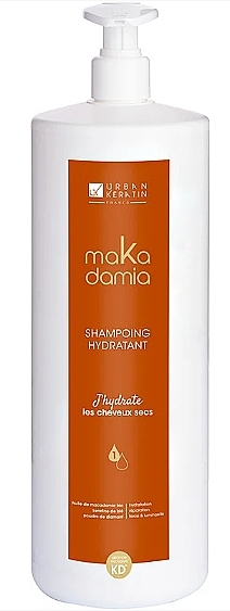 Шампунь увлажняющий для сухих и чувствительных волос - Urban Keratin Makadamia Shampoo — фото N2