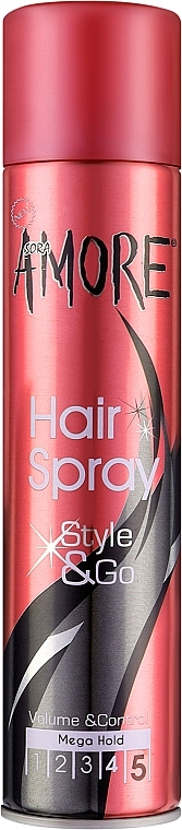 Лак для волос - Amore Hair Spray Mega Hold — фото N1