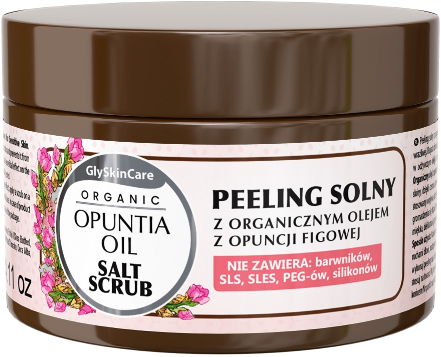 Солевой скраб с органическим маслом инжира - GlySkinCare Opuntia Oil Salt Scrub — фото N1