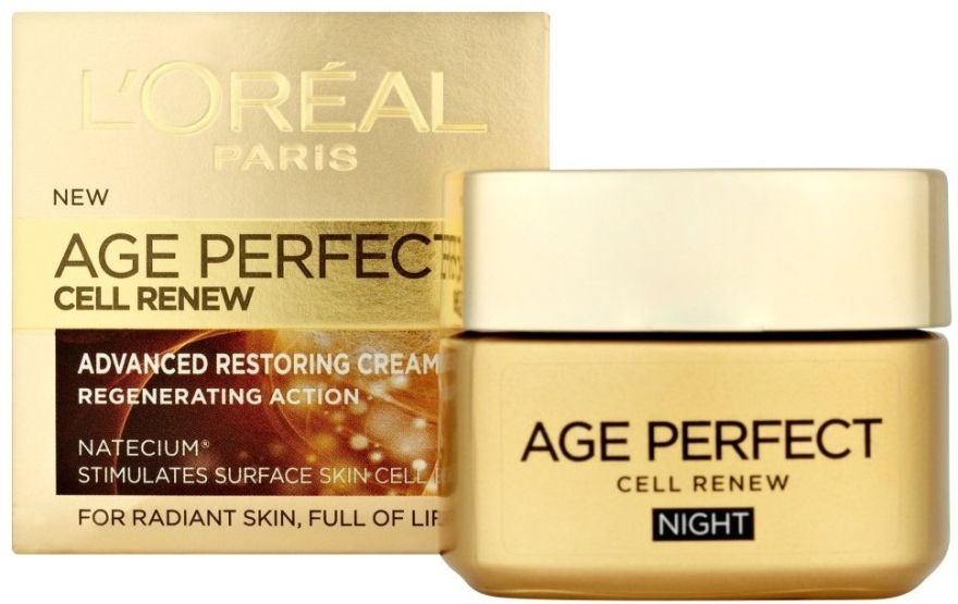 Восстанавливающий ночной крем - L'Oreal Paris Age Perfect Cell Renew Night Cream — фото N1
